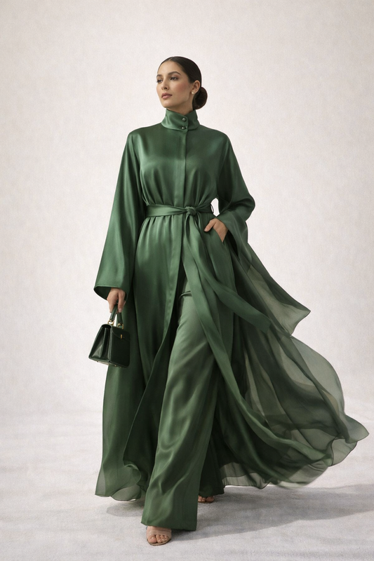 The Verdant Grace Duster Set